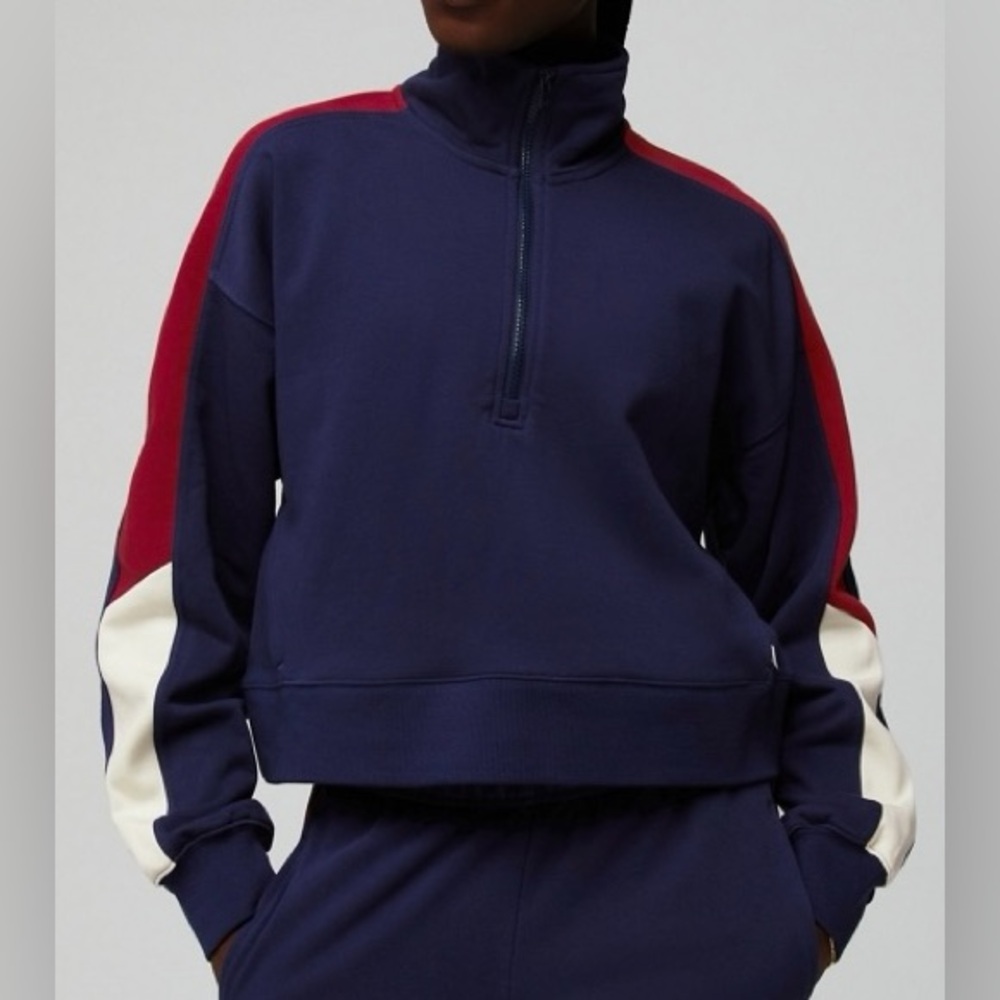 Fabletics Women’s Year Round Terry Half Zip Sweatshirt